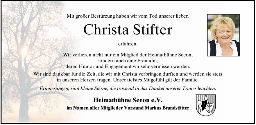 Anzeige Christa Anzeige Christa